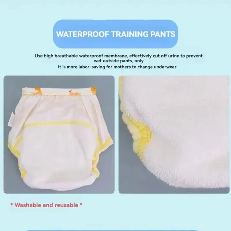 Baby Cotton Learning Pants, Newborn Diaper Pocket Cloth Waterproof