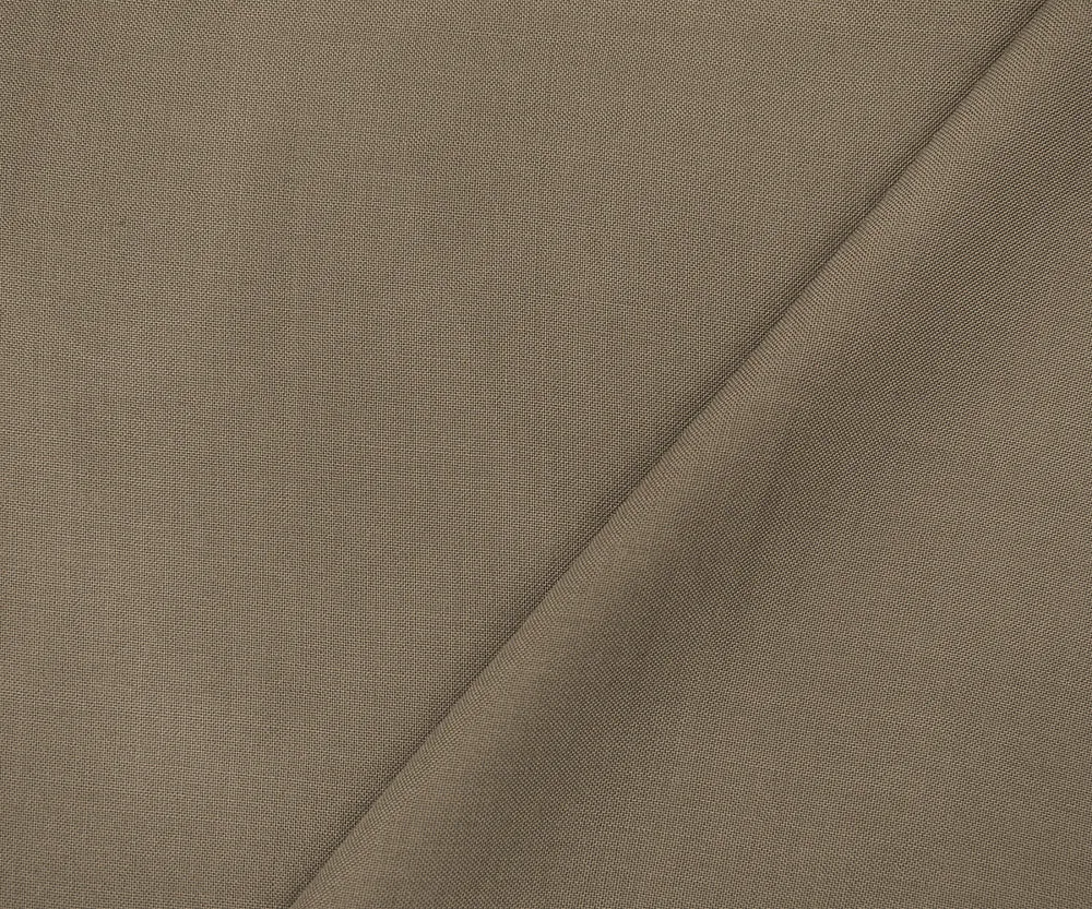 Brown Solid Rayon Challis Woven Fabric