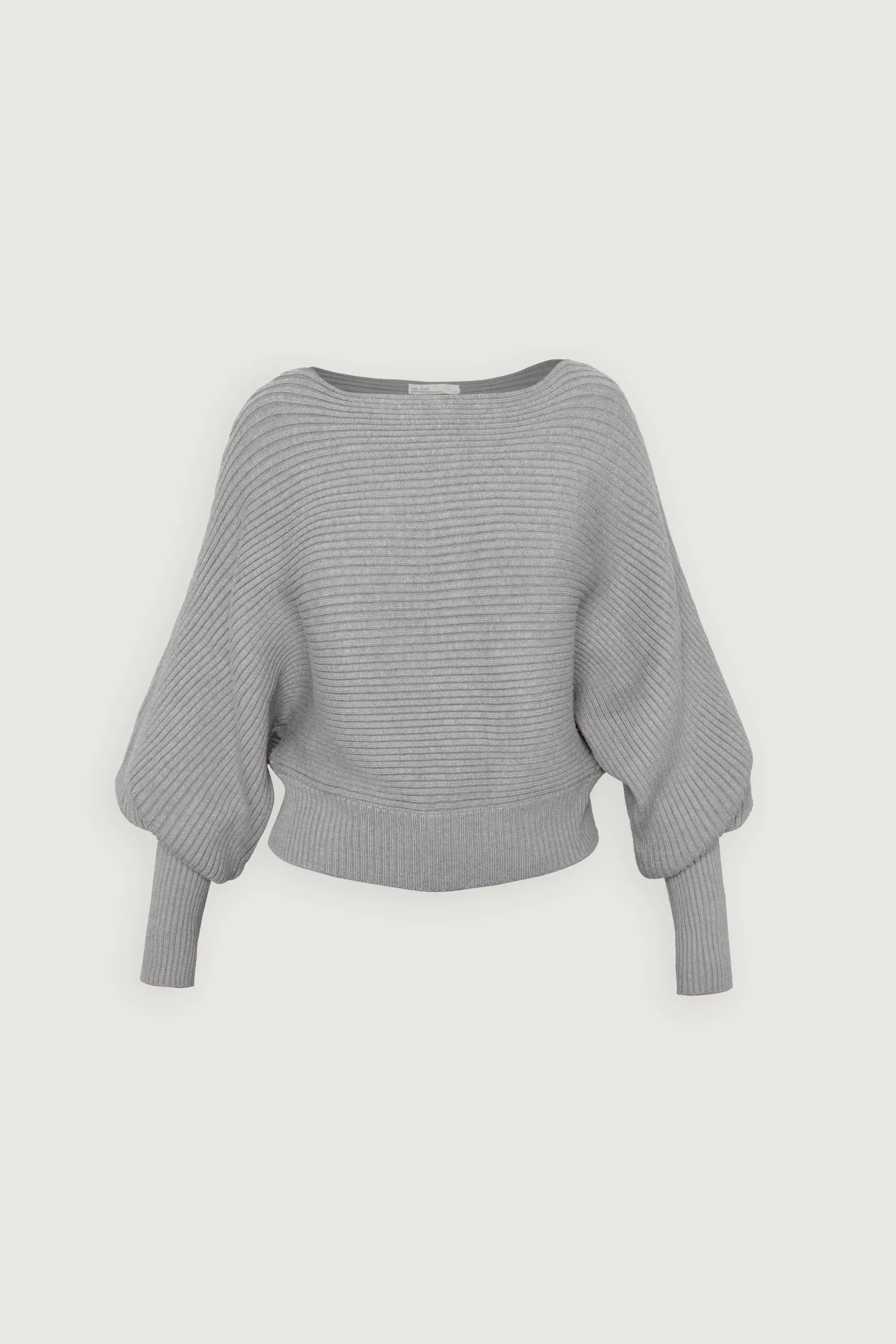 CROPPED RIBBED SWEATER