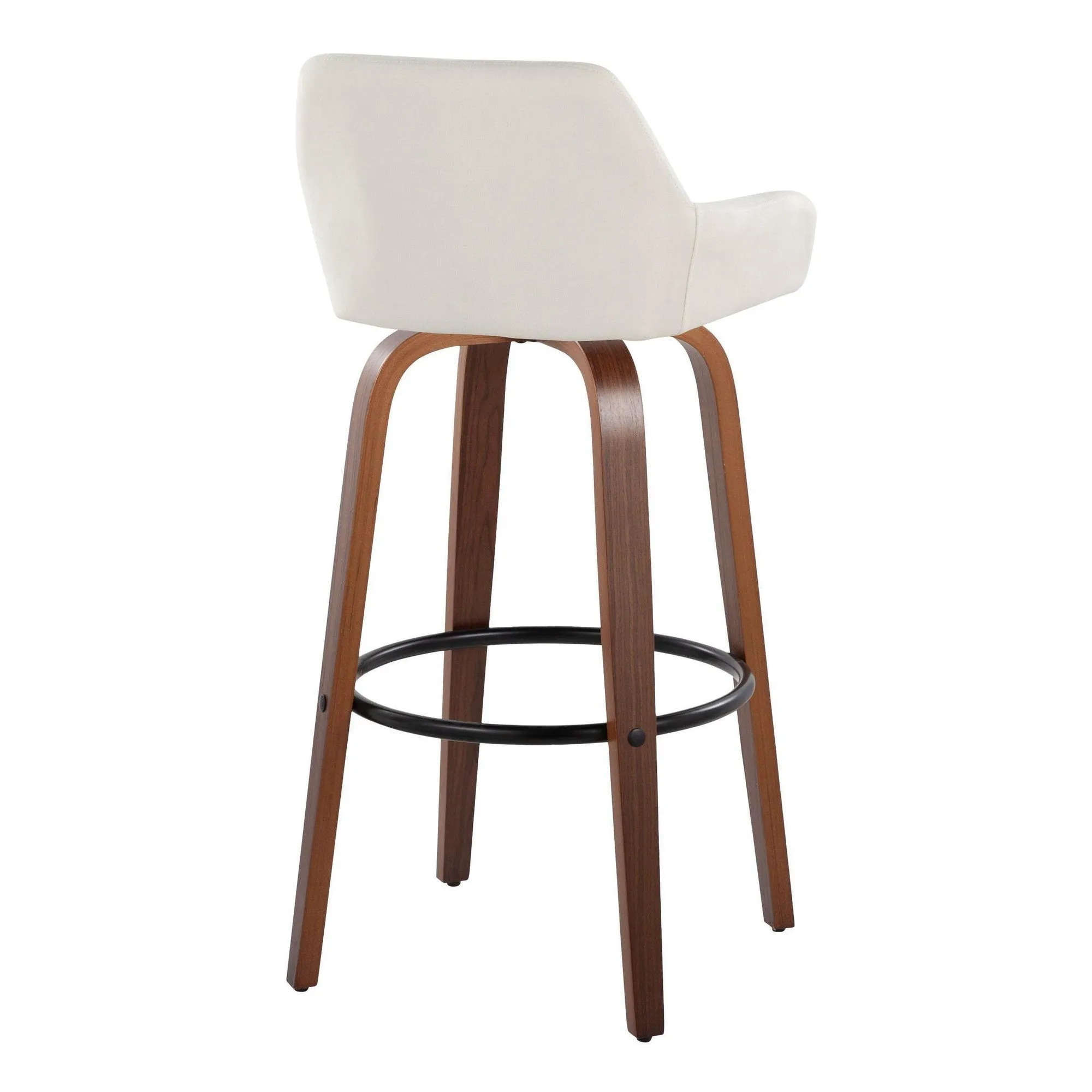 Daniella 30" Fixed-Height Barstool - Set of 2 By LumiSource - B30-DNLAFB-GRTZQ2 BNCR2