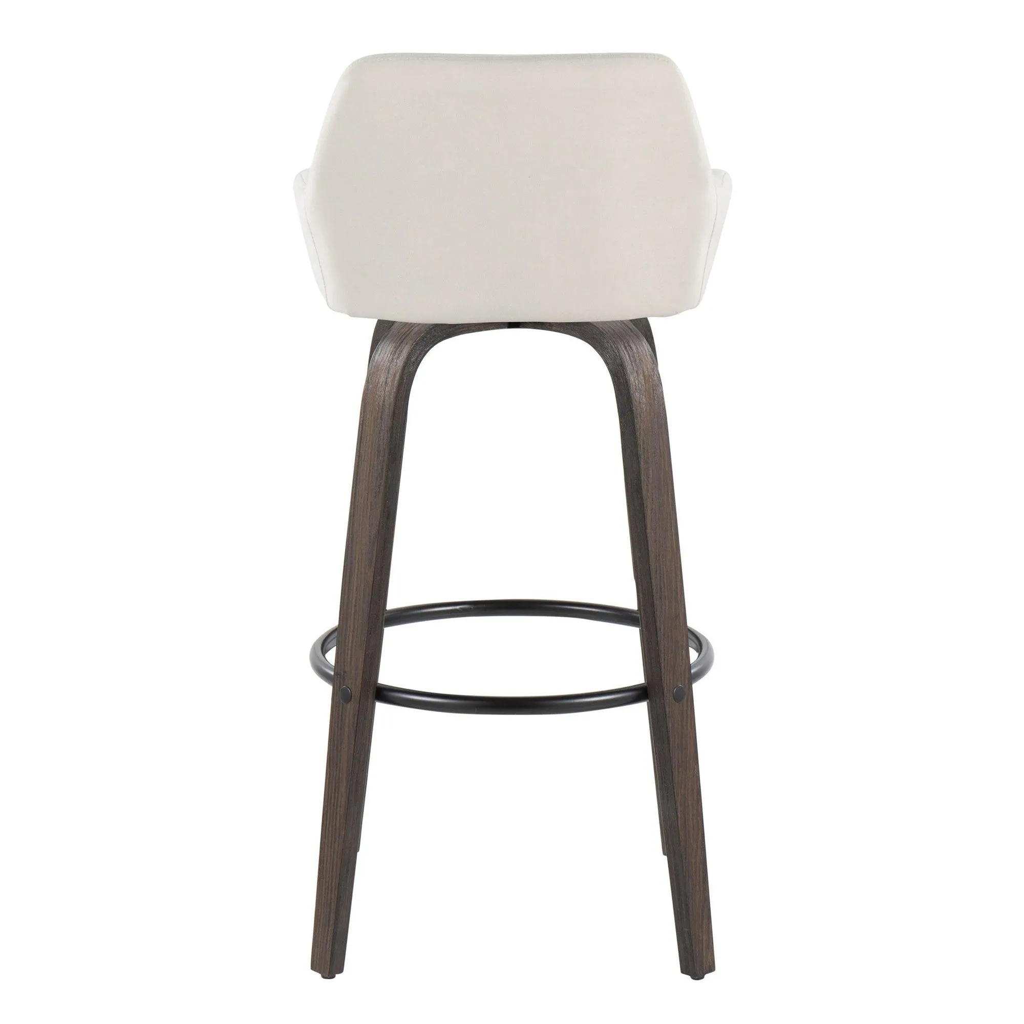 Daniella 30" Fixed-Height Barstool - Set of 2 By LumiSource - B30-DNLAFB-GRTZQ2 BNCR2