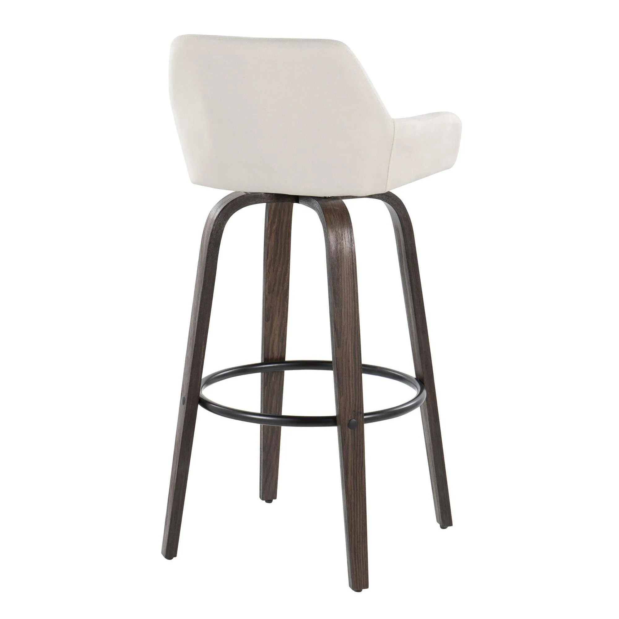 Daniella 30" Fixed-Height Barstool - Set of 2 By LumiSource - B30-DNLAFB-GRTZQ2 BNCR2