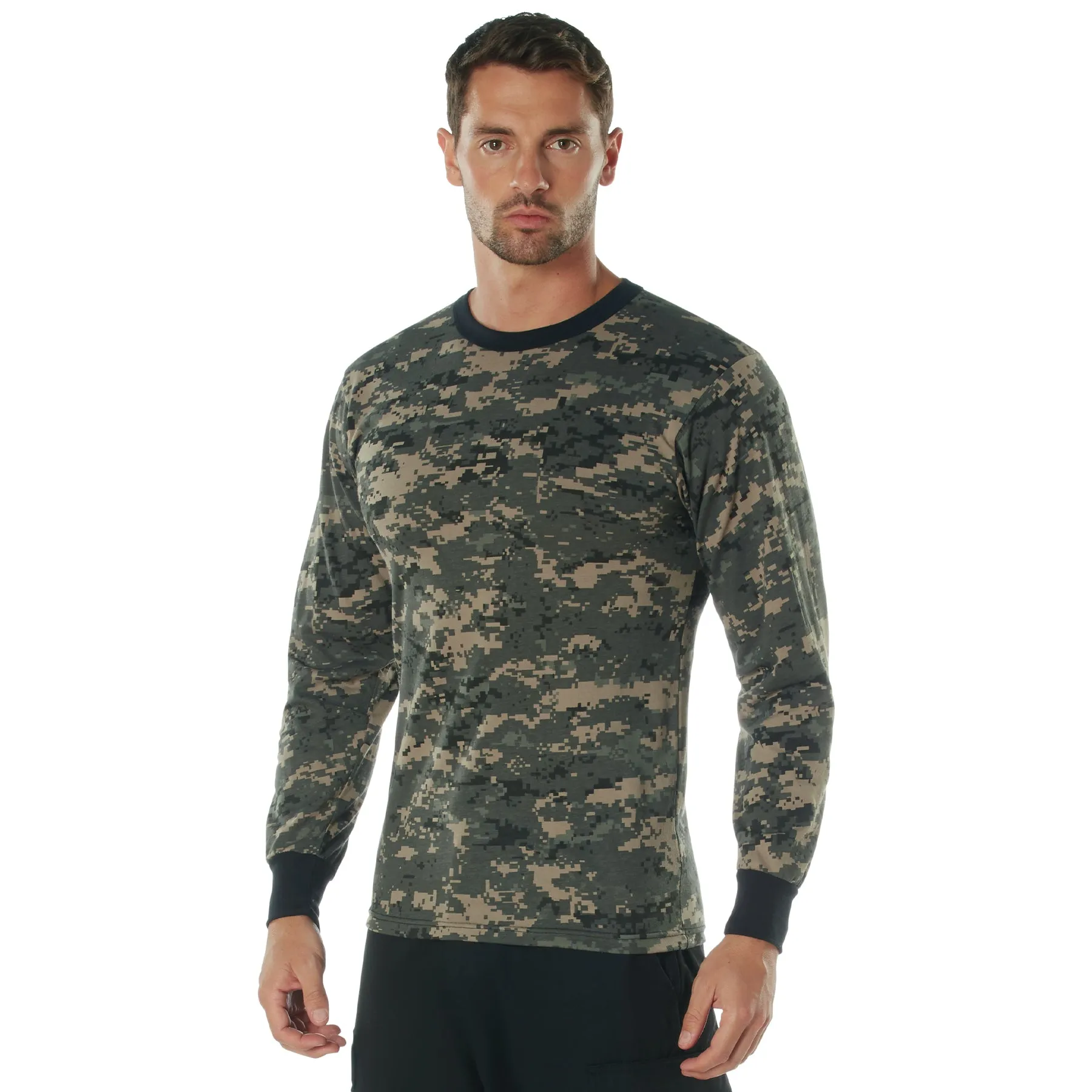 Digital Camo Poly/Cotton Long Sleeve Shirts