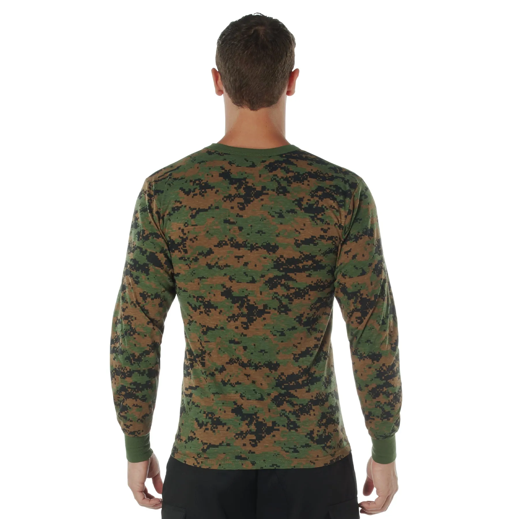 Digital Camo Poly/Cotton Long Sleeve Shirts