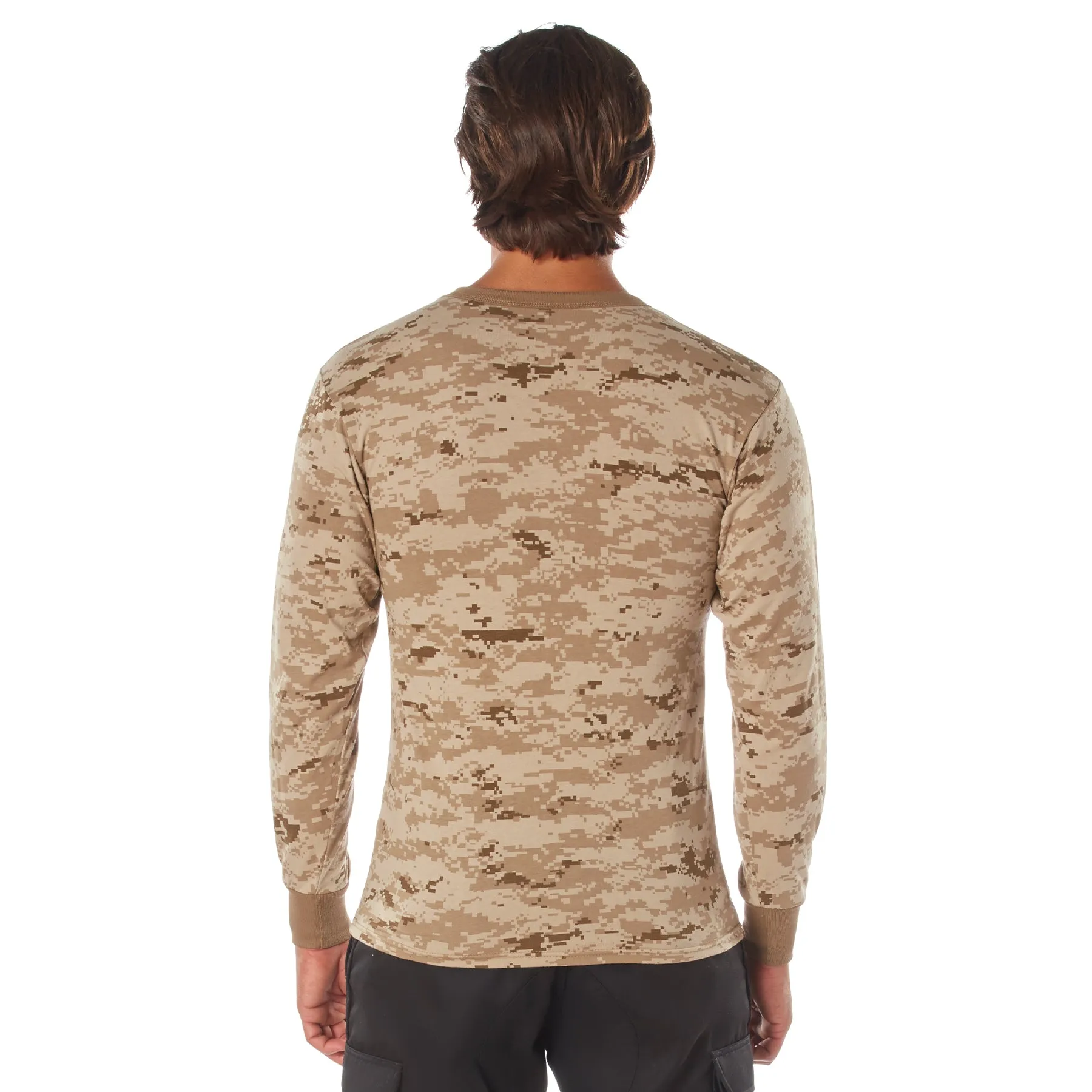 Digital Camo Poly/Cotton Long Sleeve Shirts