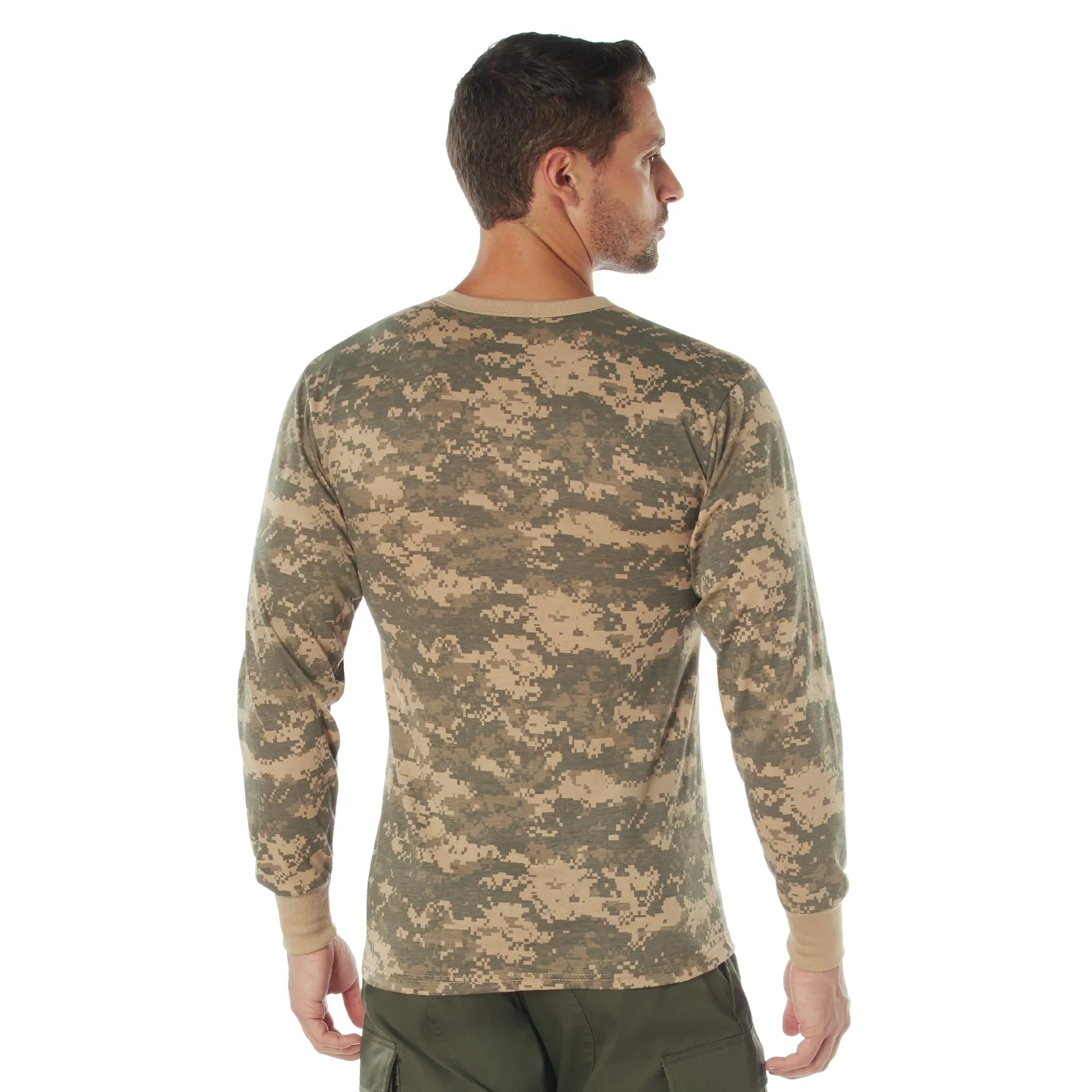 Digital Camo Poly/Cotton Long Sleeve Shirts