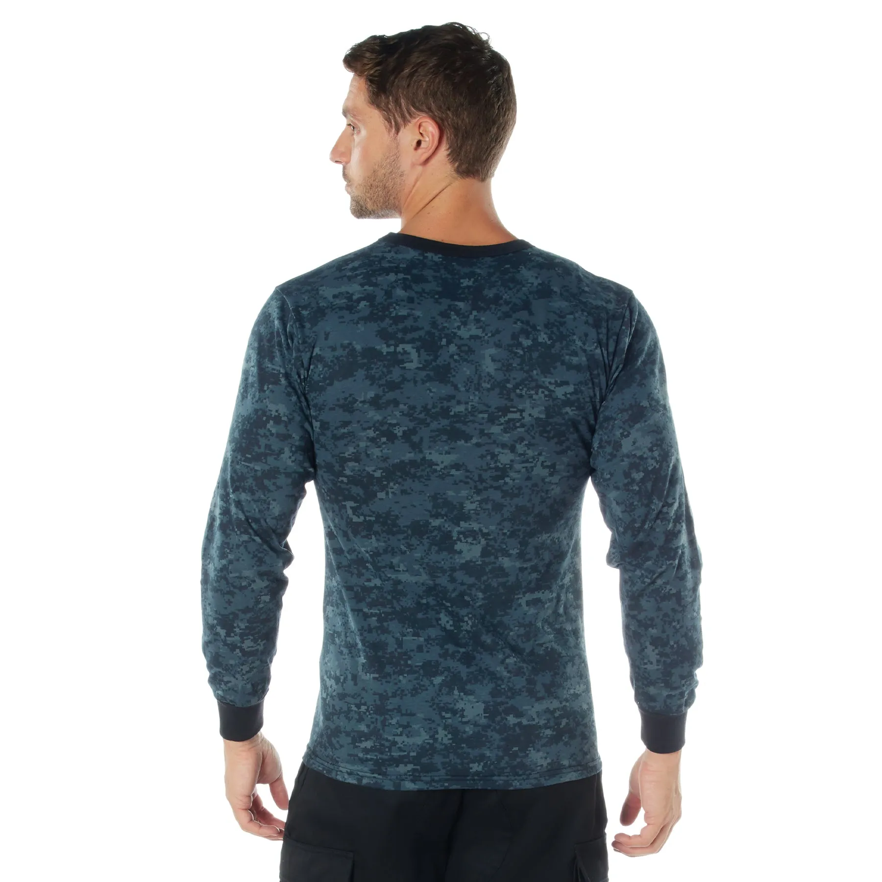 Digital Camo Poly/Cotton Long Sleeve Shirts