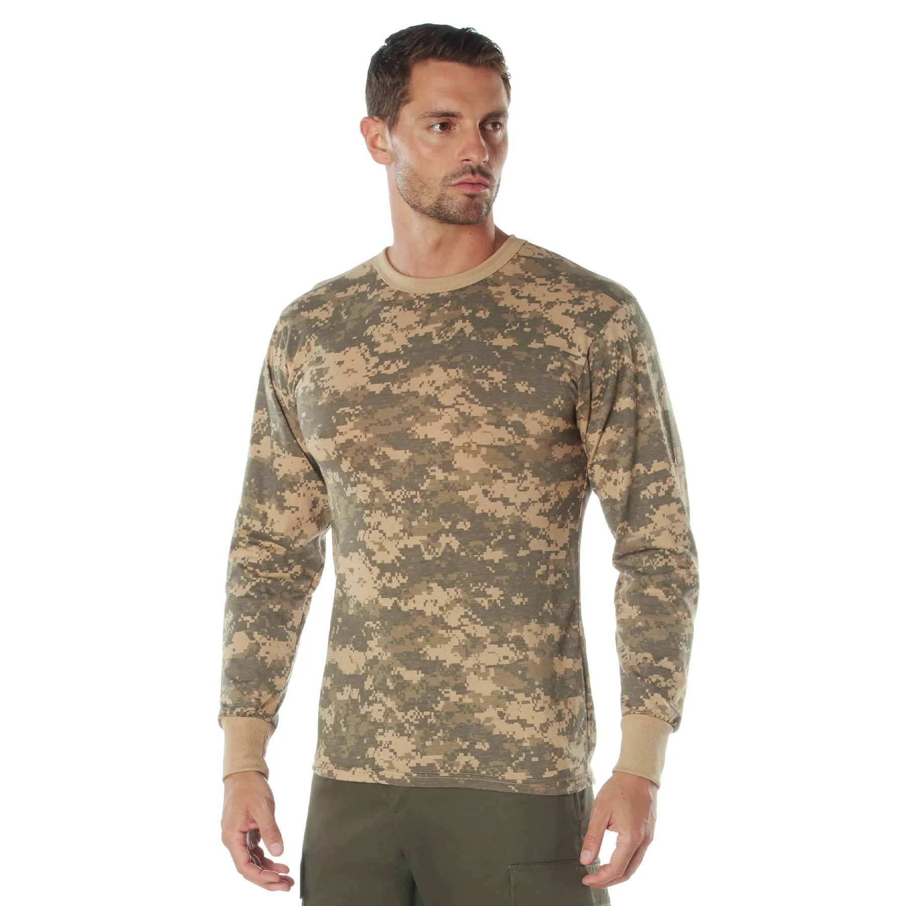 Digital Camo Poly/Cotton Long Sleeve Shirts