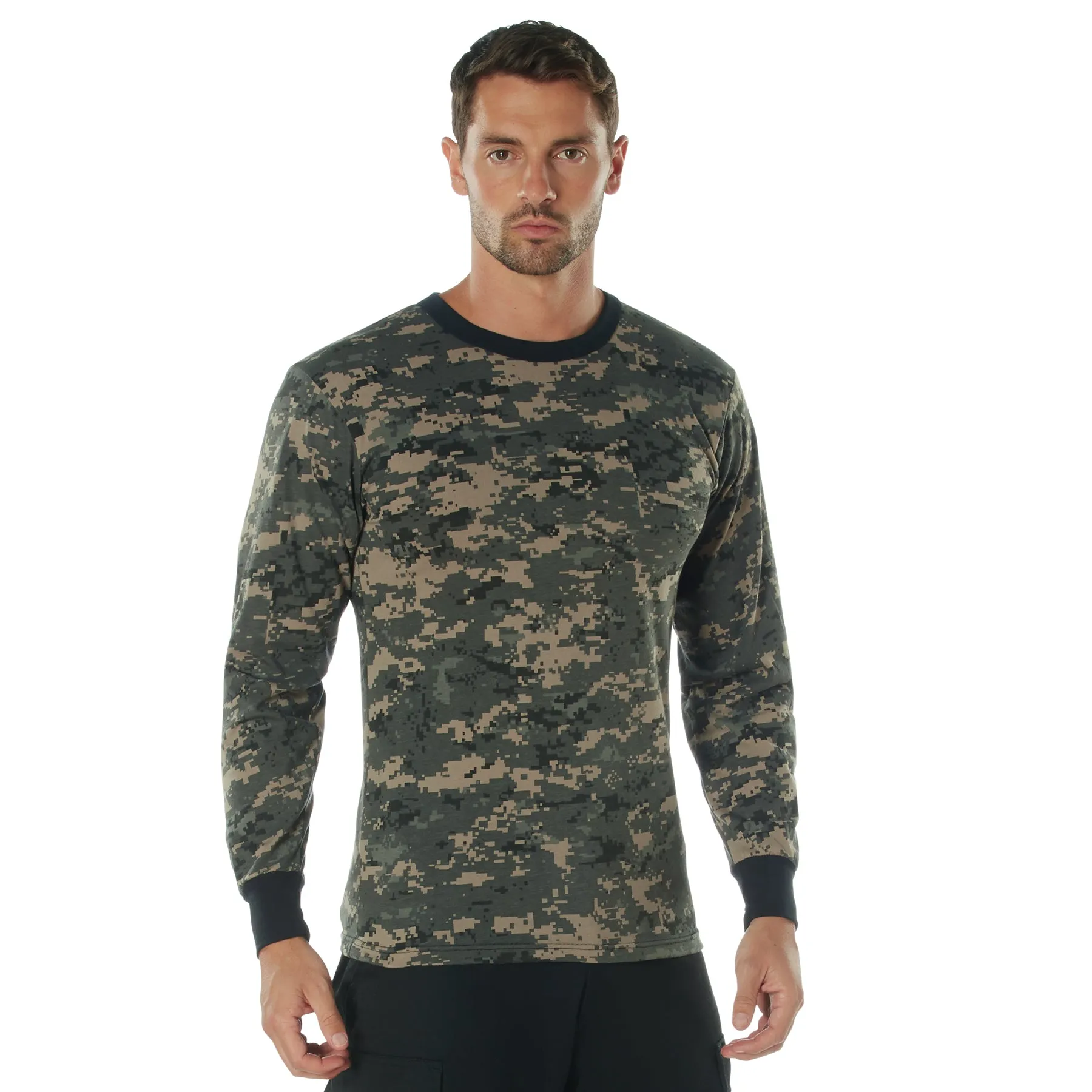 Digital Camo Poly/Cotton Long Sleeve Shirts