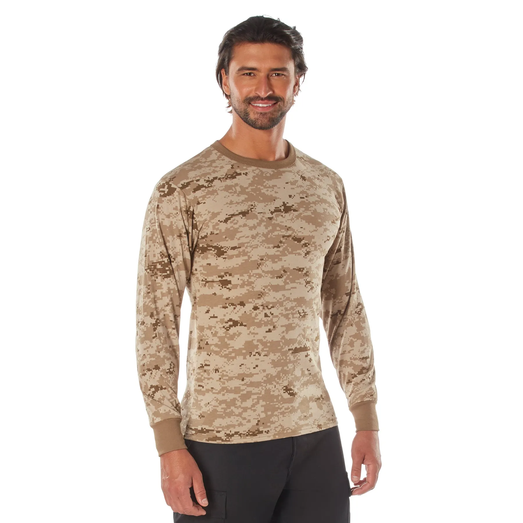 Digital Camo Poly/Cotton Long Sleeve Shirts