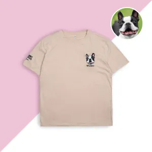 Embroidered T-Shirt | Custom With Your Pet's Face & Name