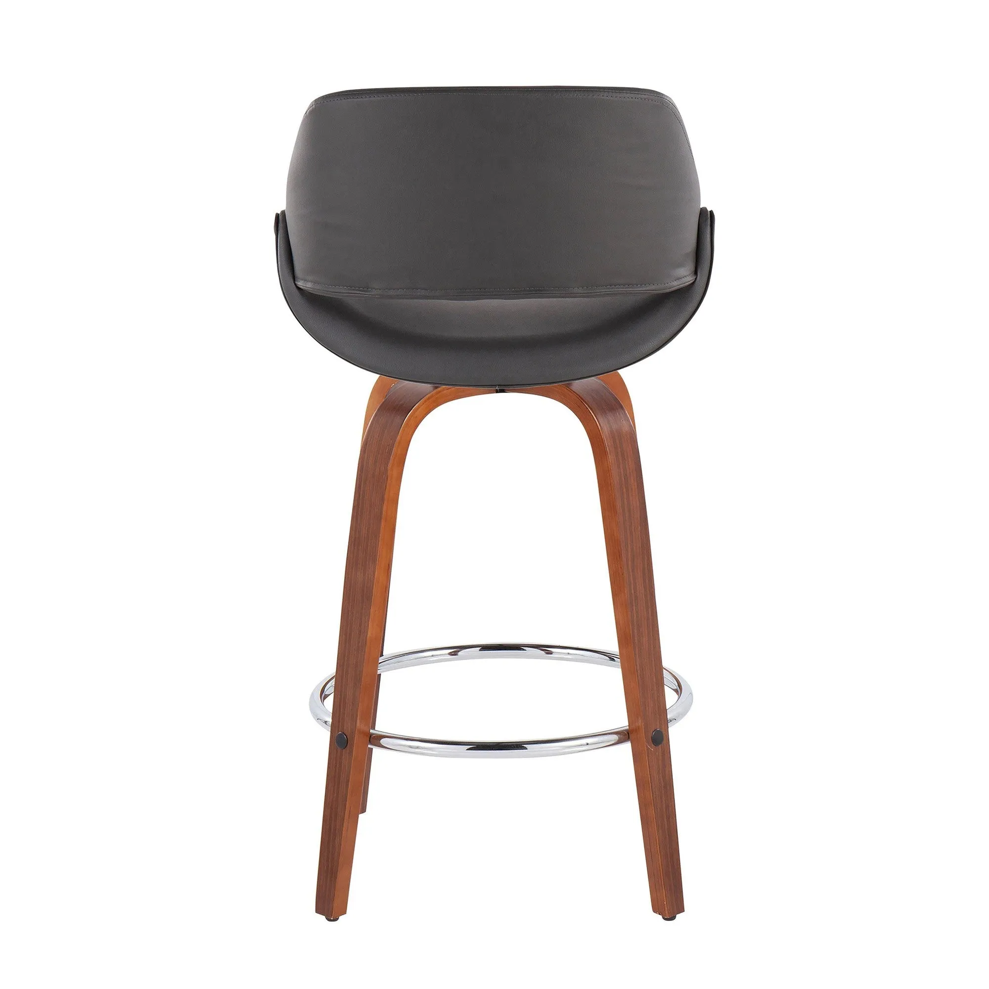 Fabrico Fixed-Height Counter Stool - Set of 2 Black By LumiSource - B26-FBCOPU-SWVR2 WLBK2