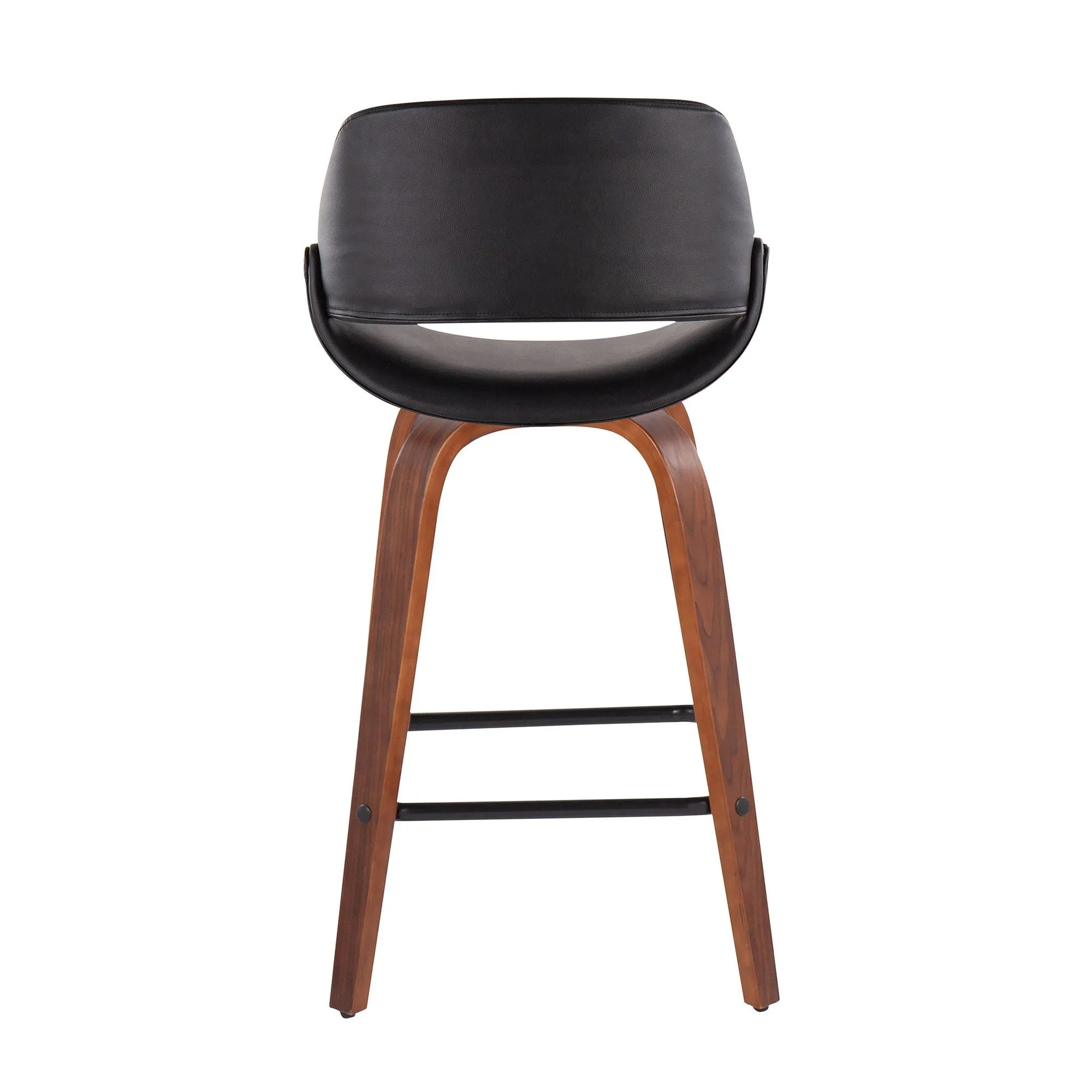 Fabrico Fixed-Height Counter Stool - Set of 2 Black By LumiSource - B26-FBCOPU-SWVX2 WLBK2