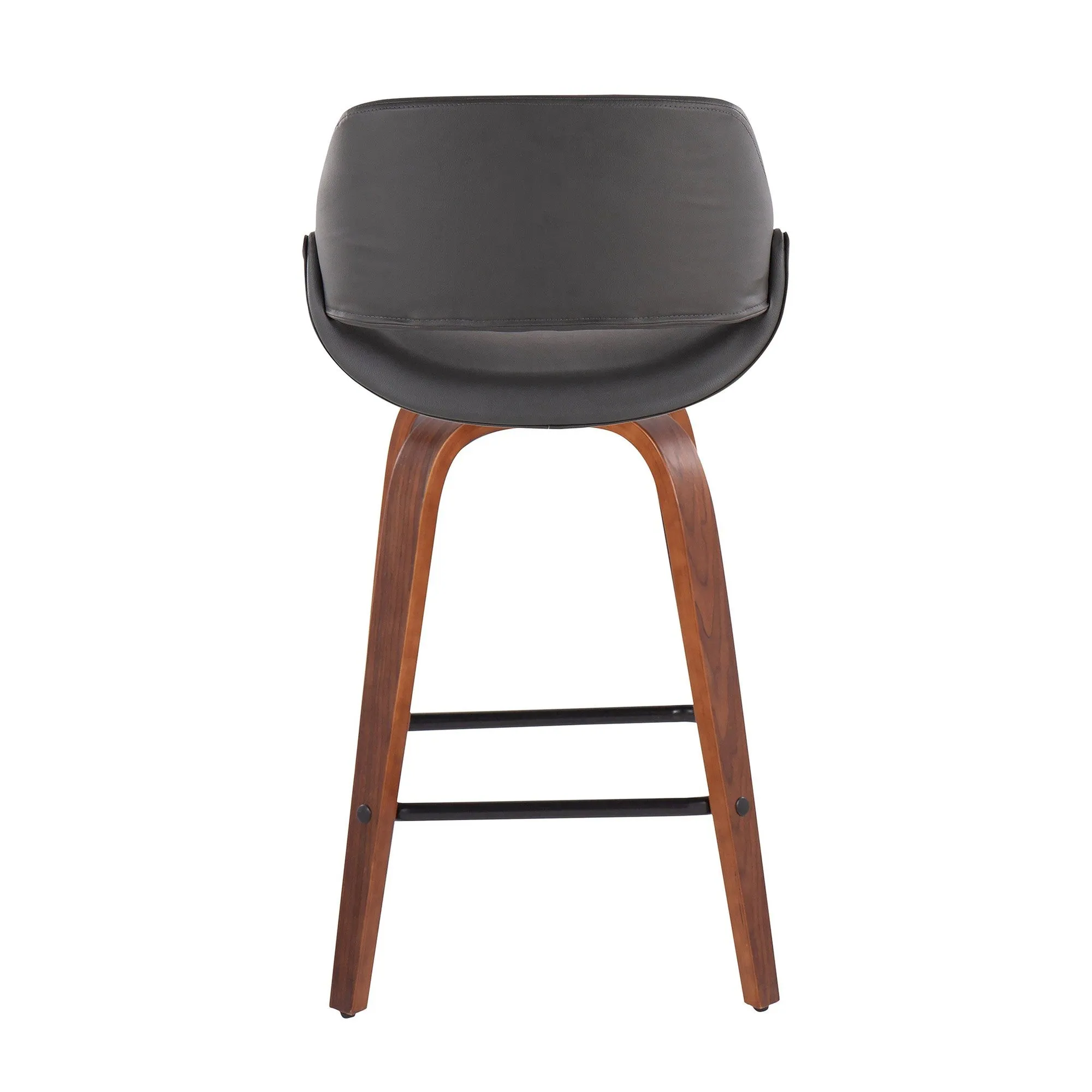 Fabrico Fixed-Height Counter Stool - Set of 2 Black By LumiSource - B26-FBCOPU-SWVX2 WLBK2