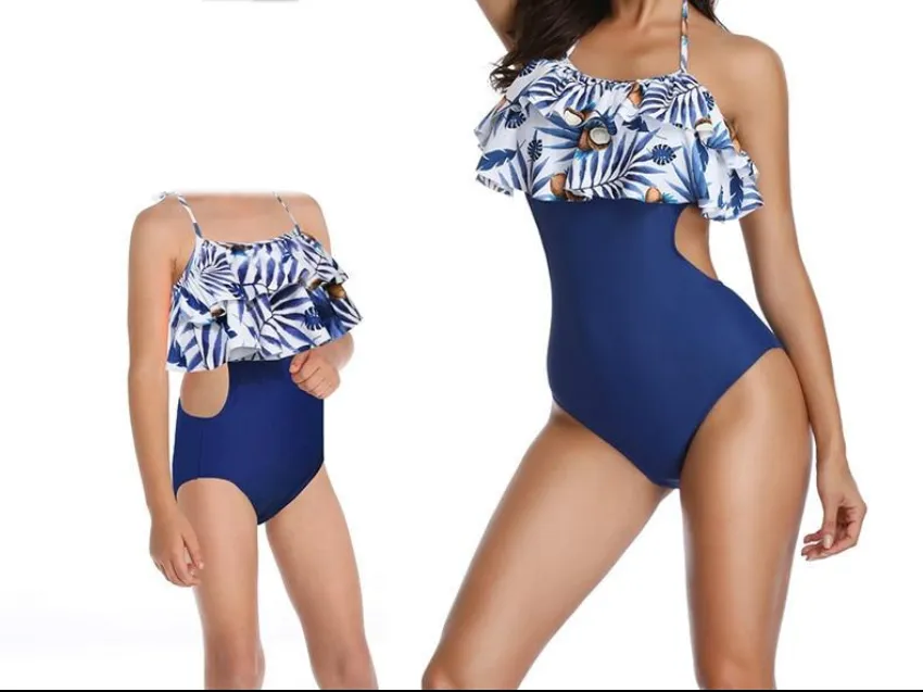 Floral Matching Swimsuits