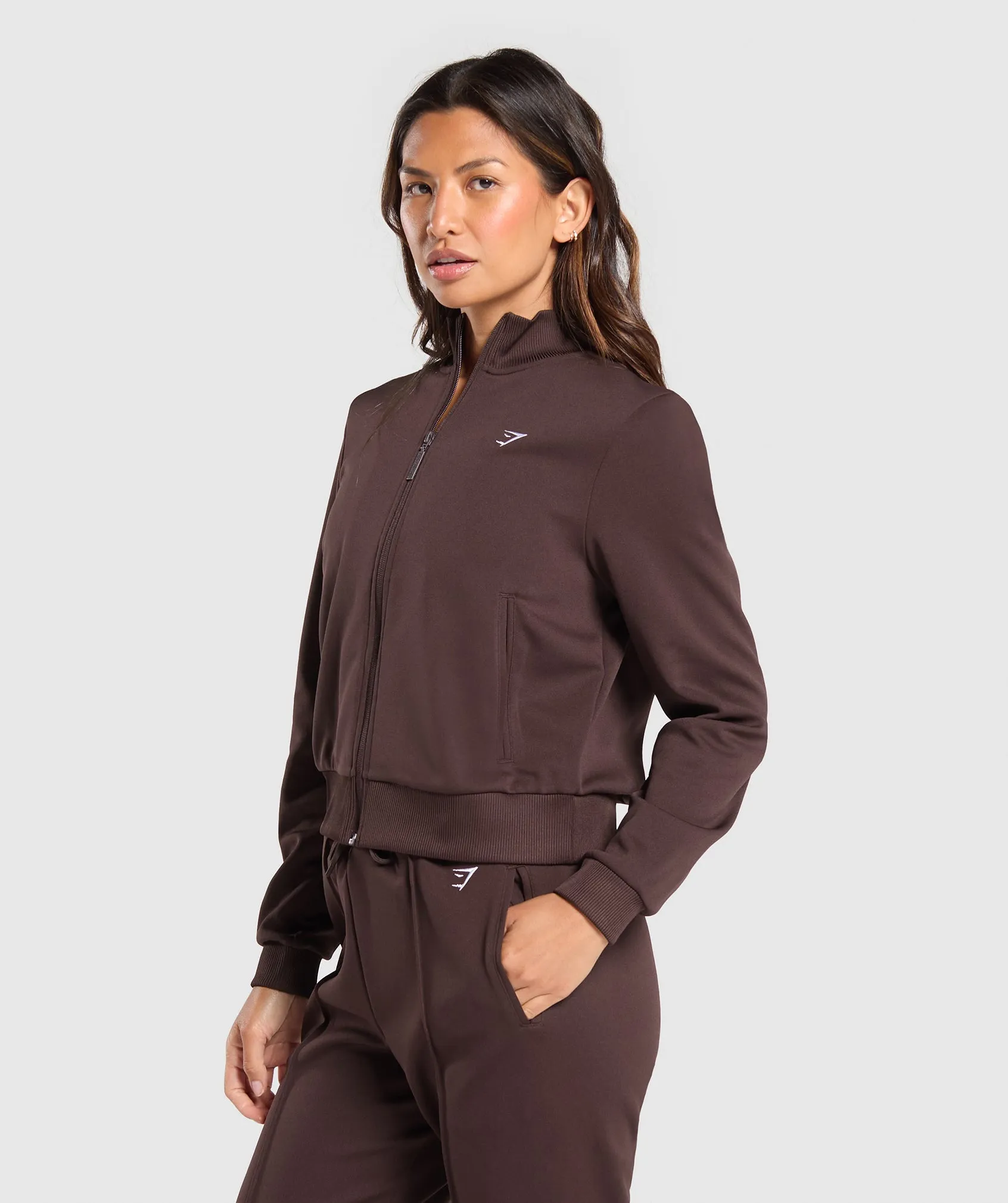 Gymshark Tricot Jacket - Heritage Brown