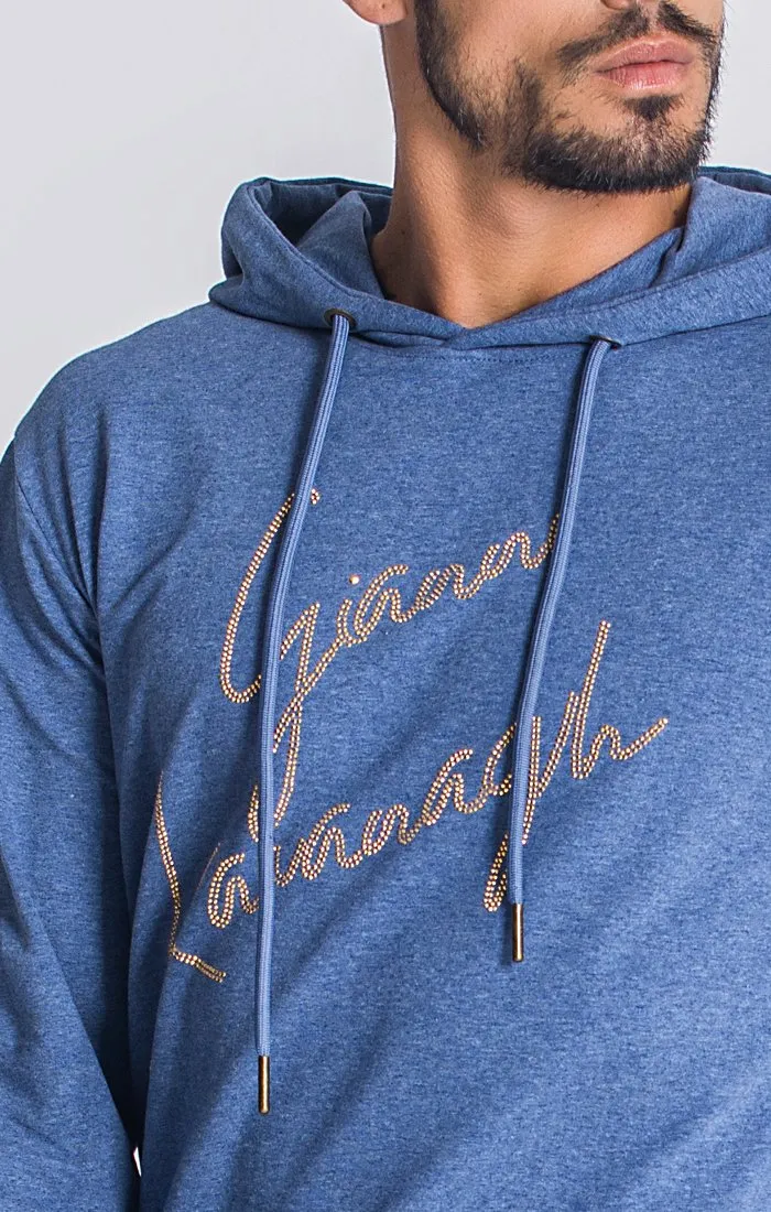 Heather Blue Diamond Hoodie