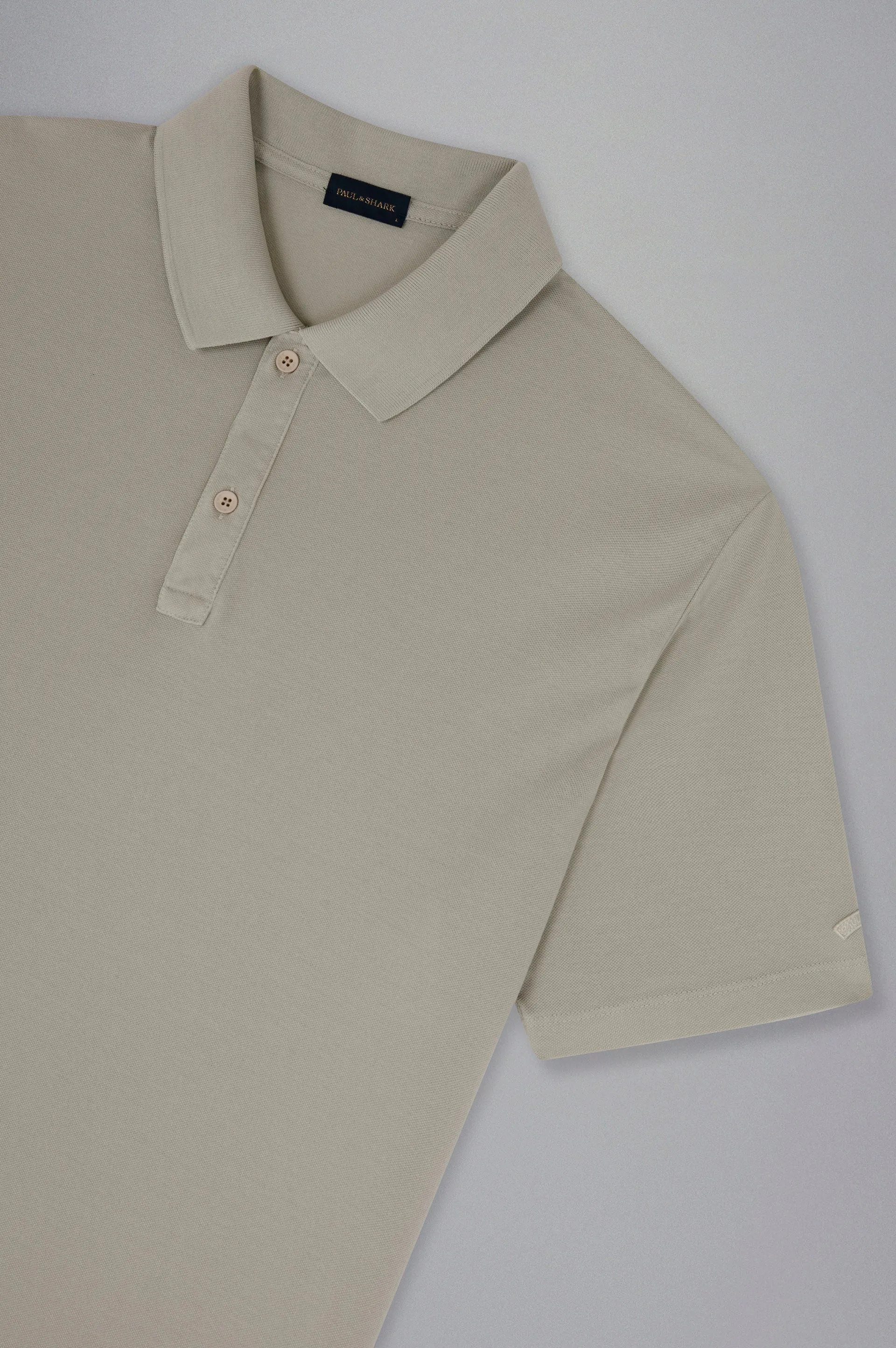 ID24279-Paul Shark Soft Grey Polo Shirt