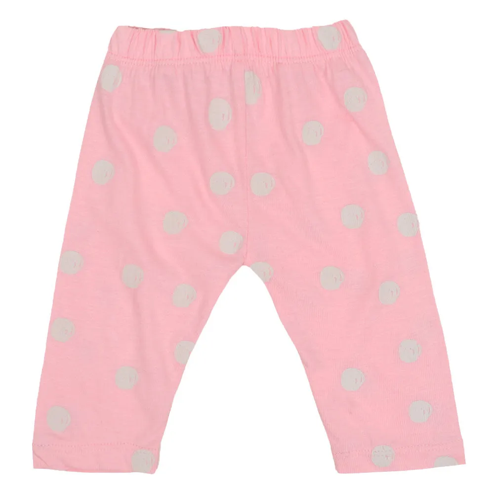 Infant Girls Knitted Night Suit Pretty - Candy Pink