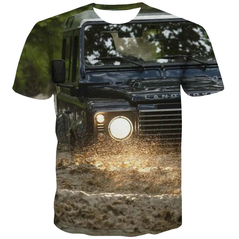 Jeep T shirts Men Offroad T shirts Funny car Tshirts Cool Short Sleeve Punk Rock