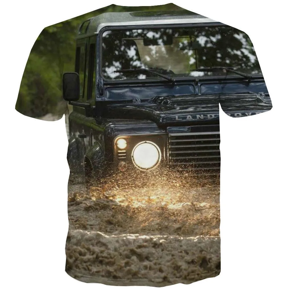 Jeep T shirts Men Offroad T shirts Funny car Tshirts Cool Short Sleeve Punk Rock