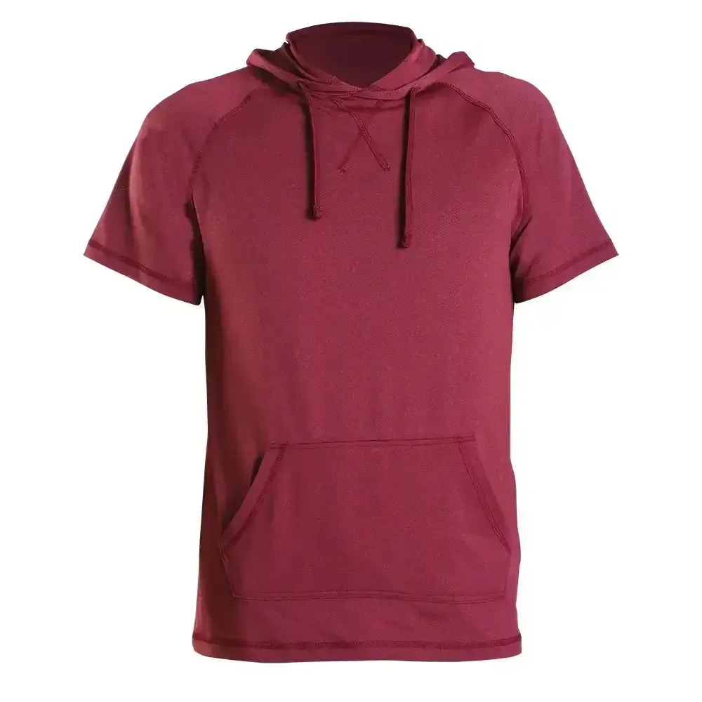 Men's Short Sleeve Pullover Hoodie