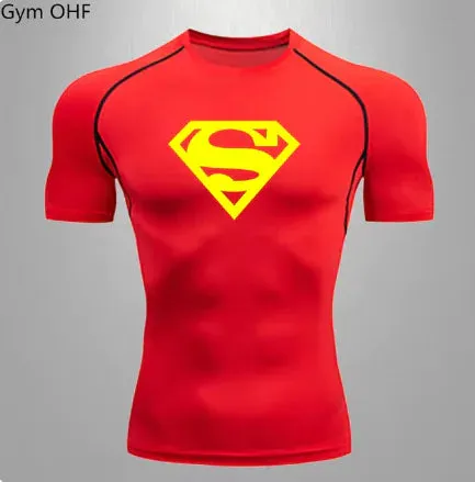 Men's Sports Quick Dry T Shirt Compression Gym