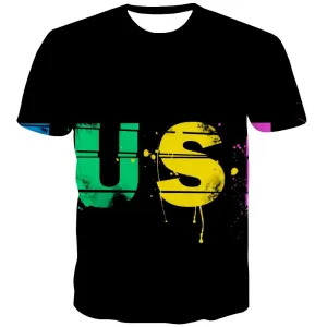 Music T shirts Men Instrument Tshirts Casual Retro Shirt Print Electronic T-shirts Graphic