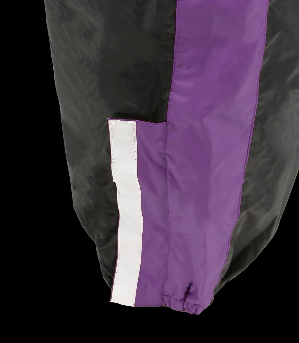 NexGen Ladies XS5001 Black and Purple Water Proof Rain Suit with