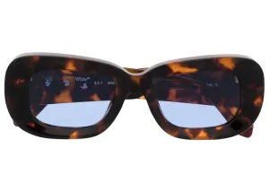 Off-White Carrara Tortoiseshell Round-Frame Sunglasses Tortoiseshell