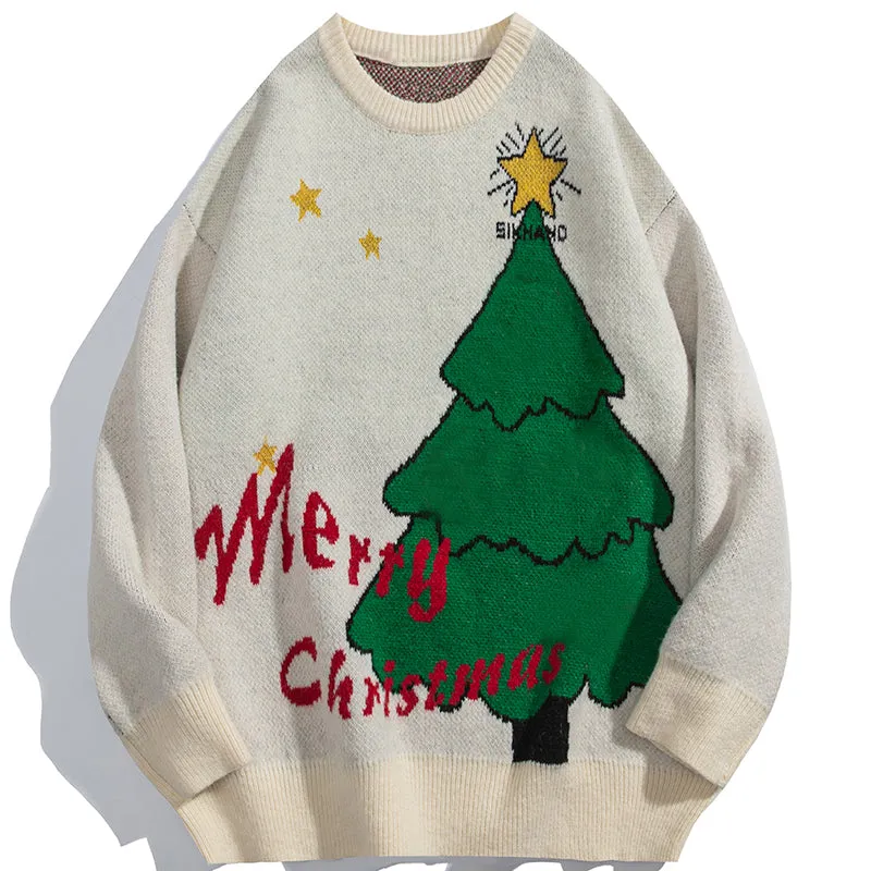 PopFlying Oversize Sweater Christmas Tree