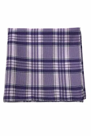 Purple Madison Plaid Pocket Square