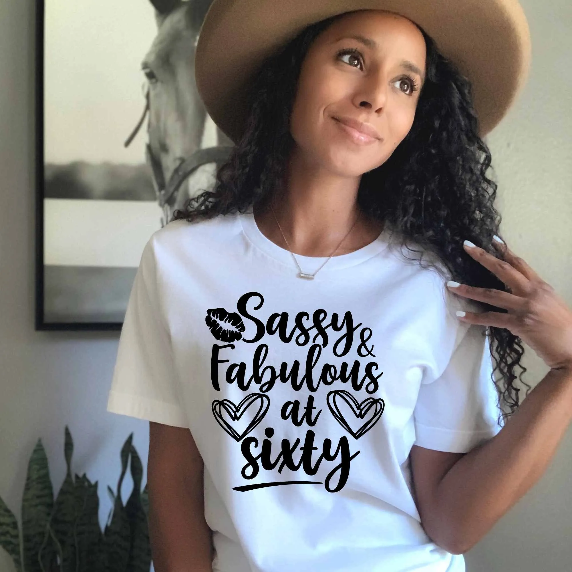 Sassy & Fabulous at 60, 60 Birthday Shirt for Women, Gift for 60th Birthday Party