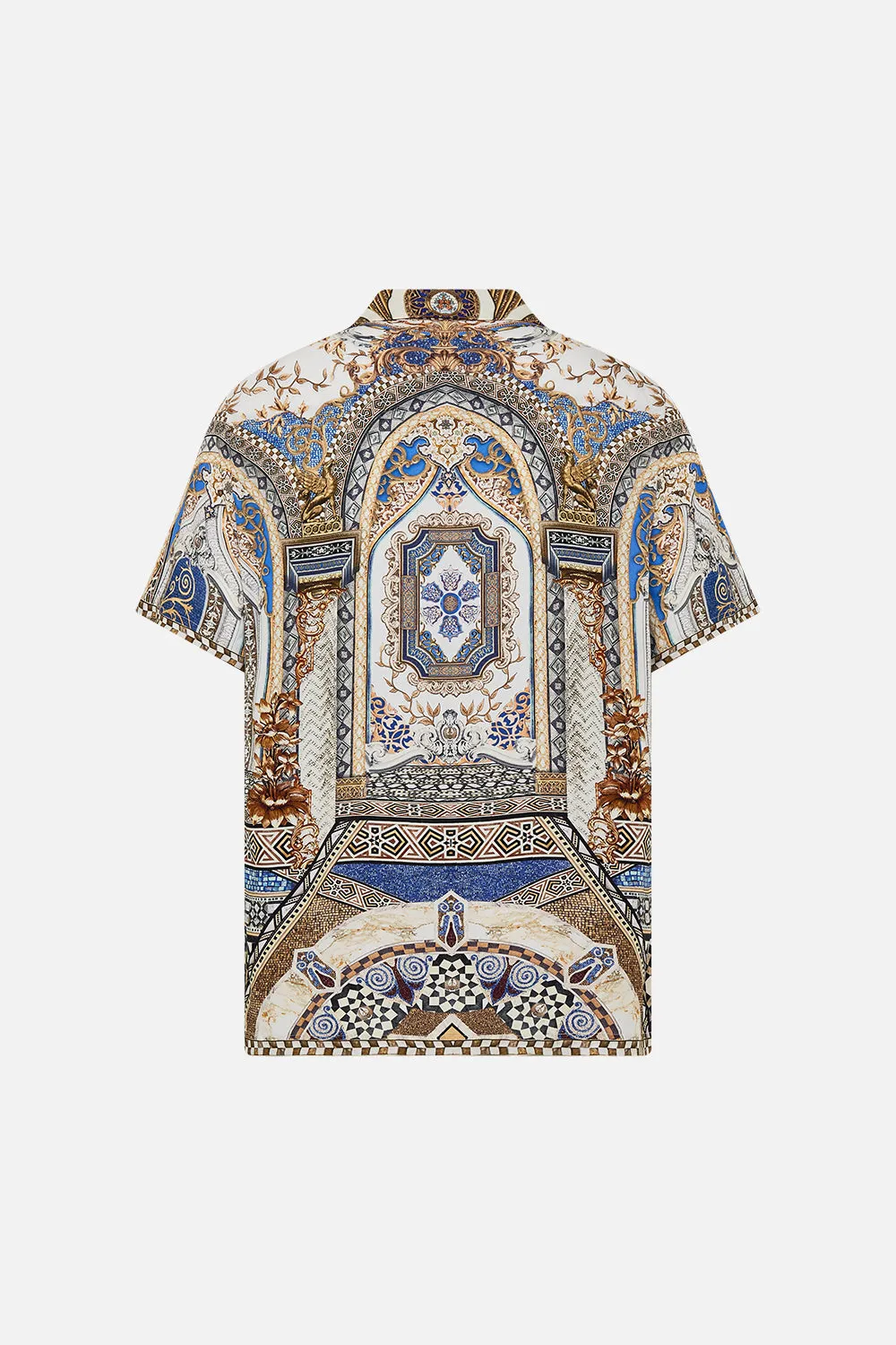 SHORT SLEEVE CAMP COLLARED SHIRT MAKE ME YOUR MOSAIC