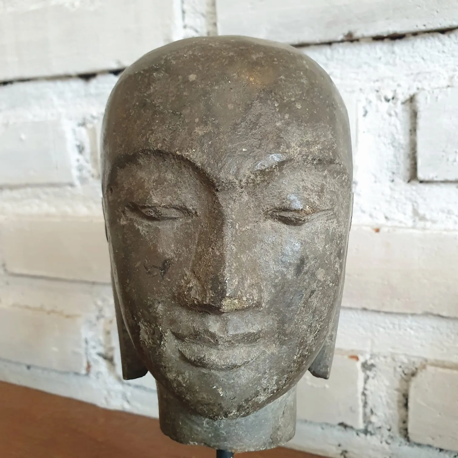 Stone Head Buddha Statue