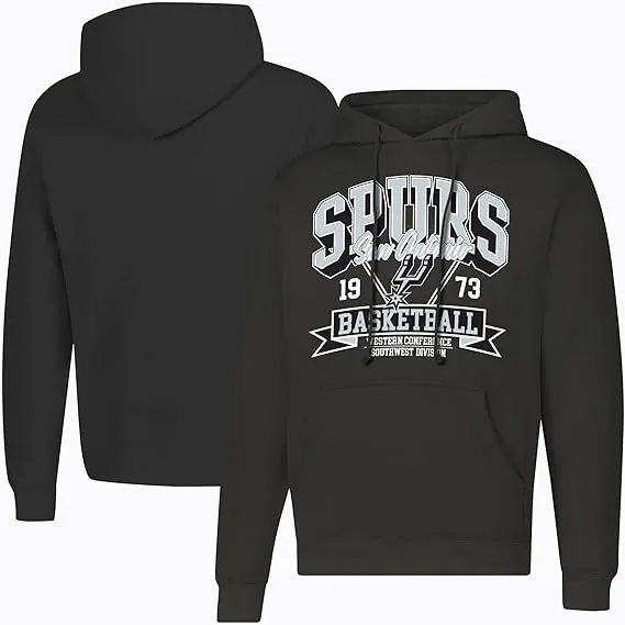 Ultra Game NBA Official Men’s Standard Super Soft Ace Hoodie Sweatshirt, San Antonio Spurs, Team Color|San Antonio Spurs