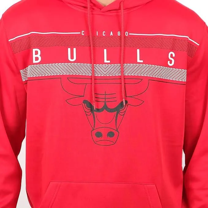 Ultra Game NBA Official Men’s Super Soft Midtown Hoodie Pullover Sweatshirt - Unisex, Chicago Bulls|Chicago Bulls