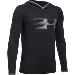 UNDER ARMOUR THREADBORNE YOUTH BLACK HOODIE