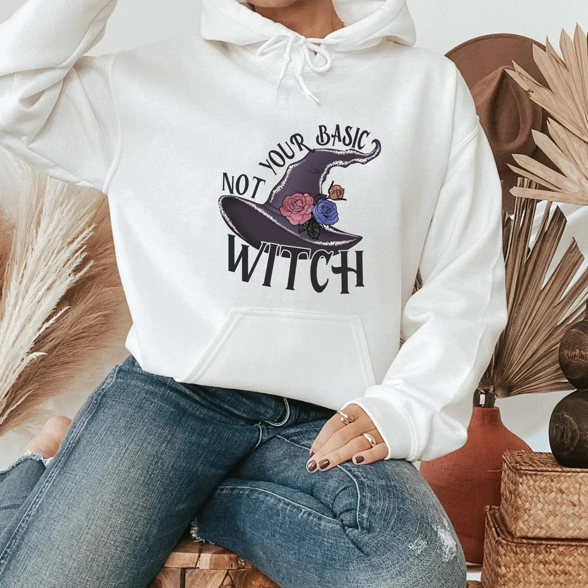 Witchy Vibes Shirt, Pastel Halloween Sweatshirt, Witch Hat Shirt, Magical Witch Shirt, Pastel Goth Style, Halloween Shirt,Witchy Woman Shirt