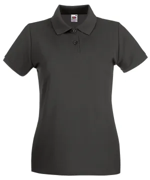 Womens premium polo | Light Graphite